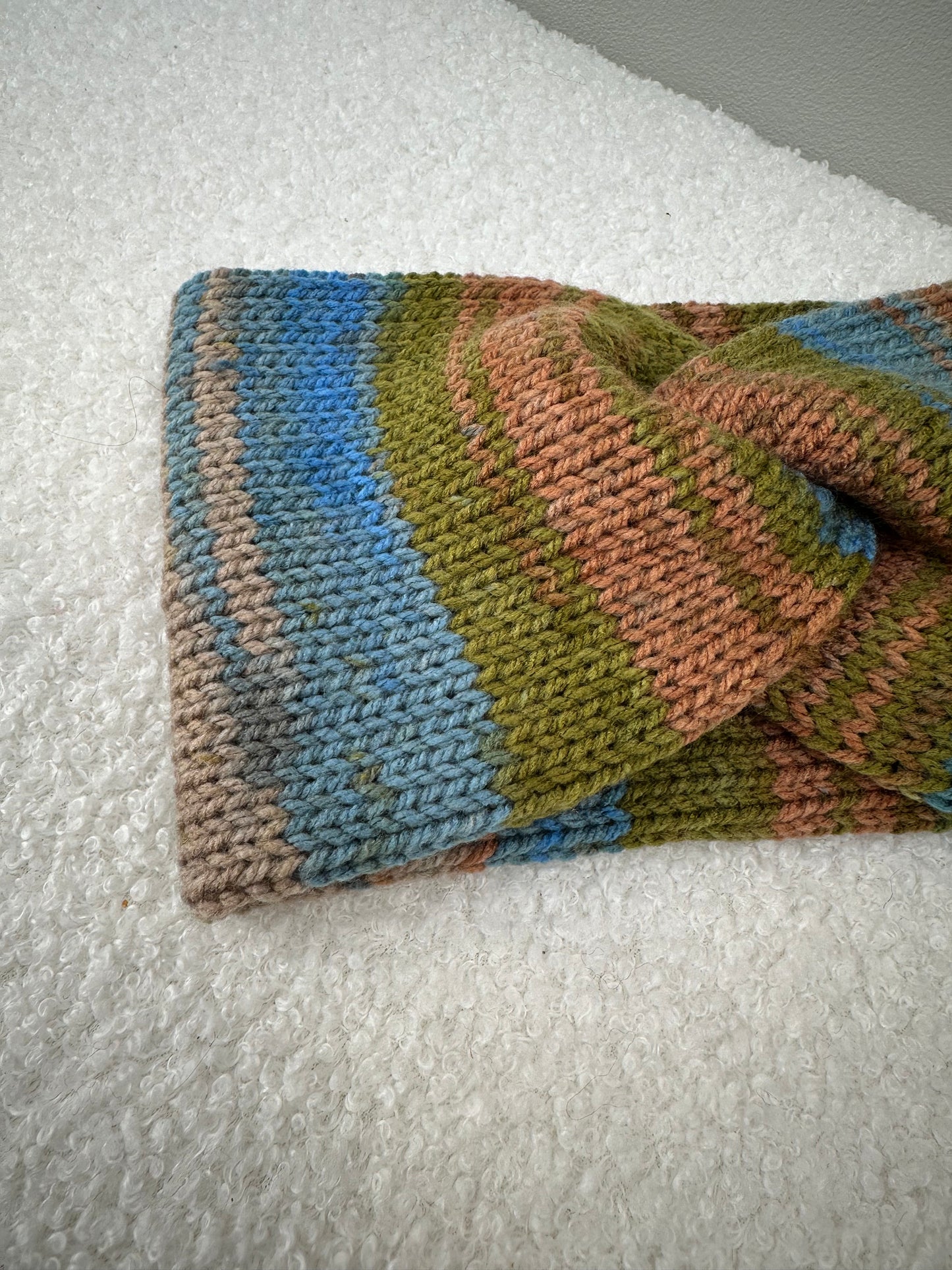 Haarband blauw | beige
