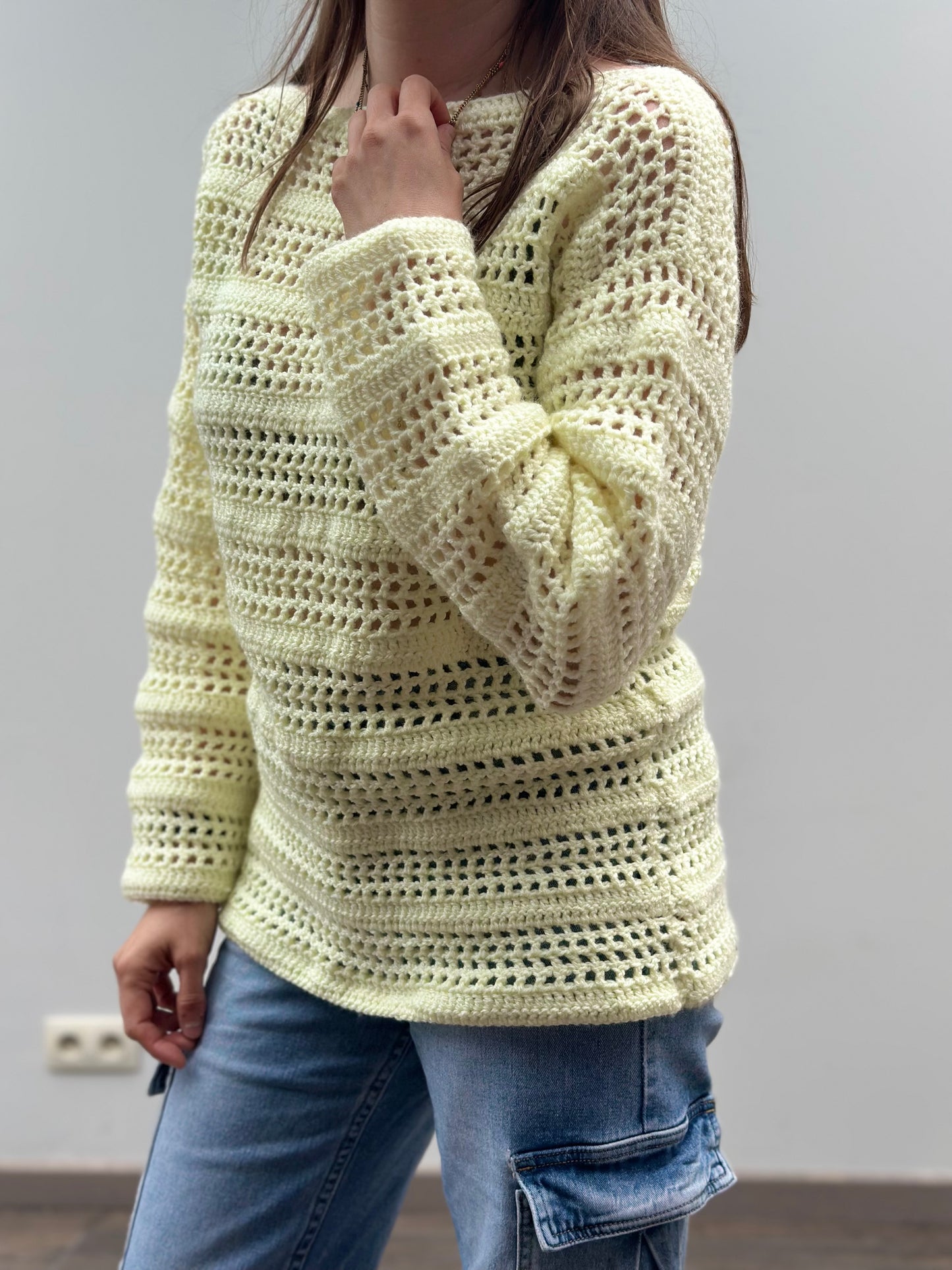 Handmade Sweater | Geel