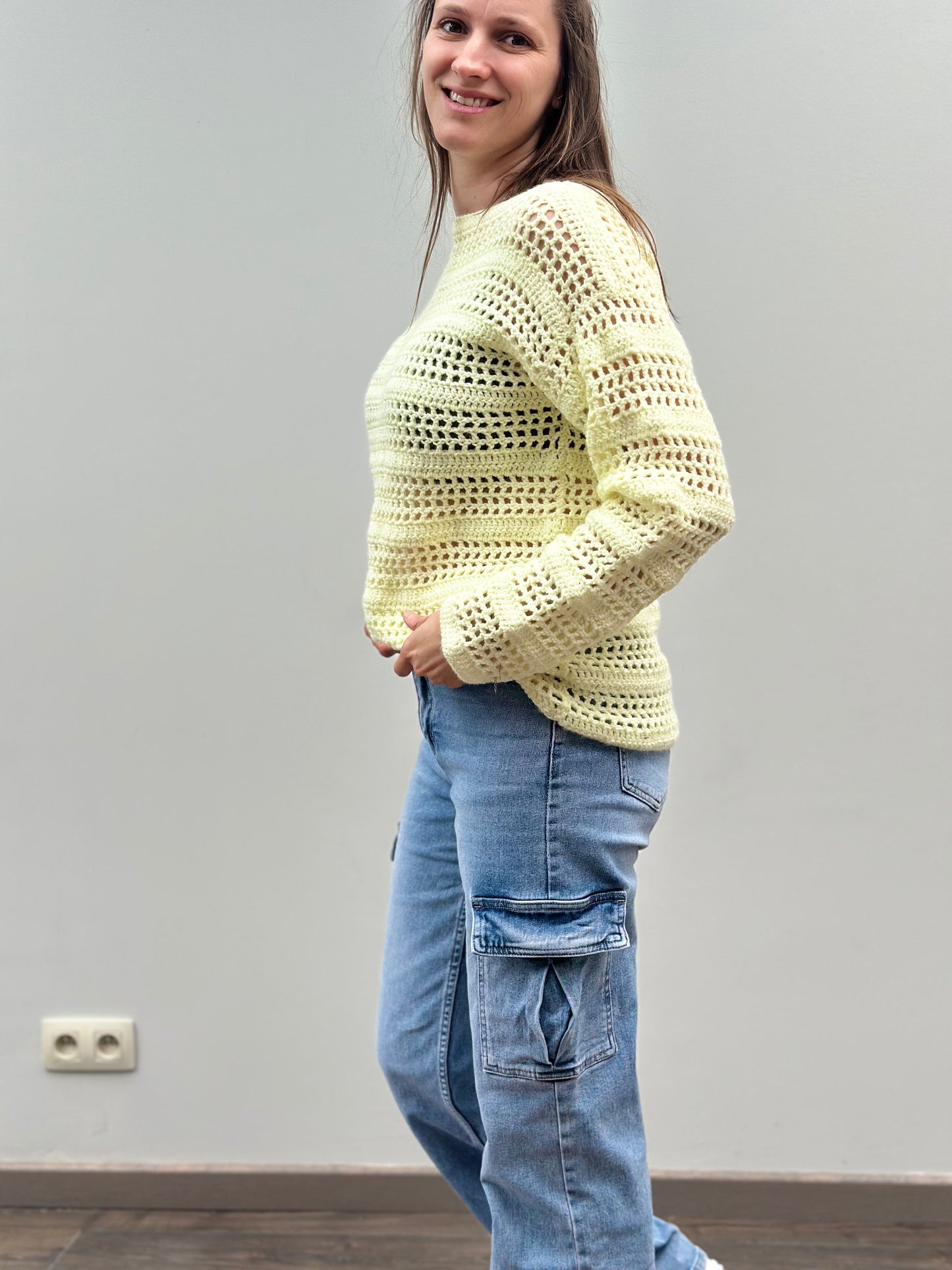 Handmade Sweater | Geel