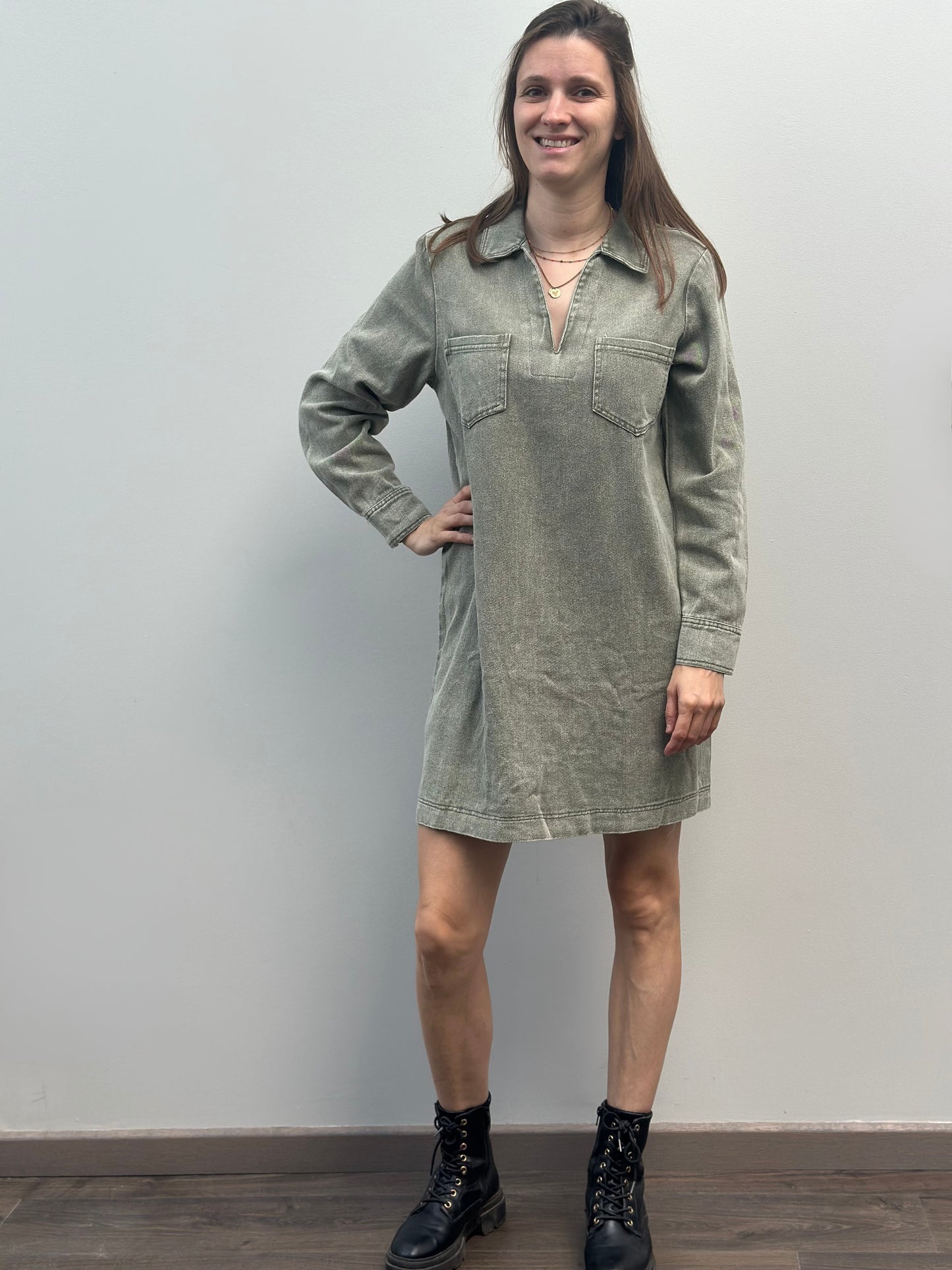Alix Dress | Kaki