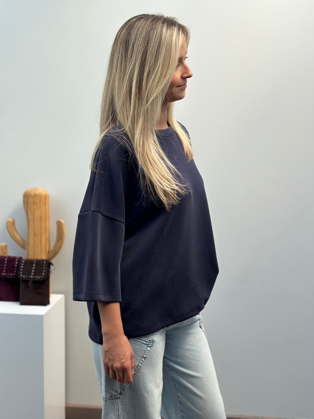 Basic t-shirt | Donkerblauw