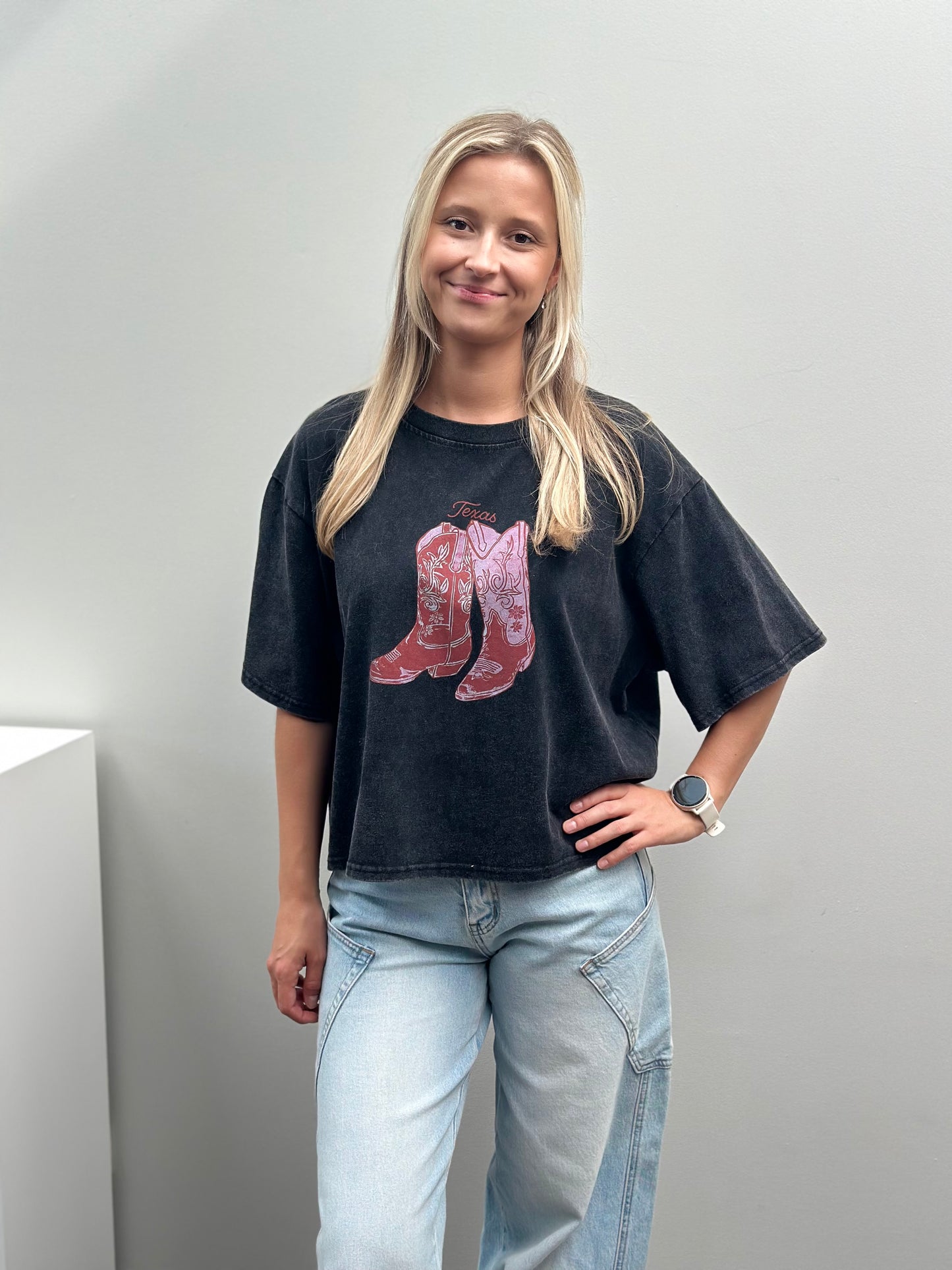 Texas T-shirt | Zwart