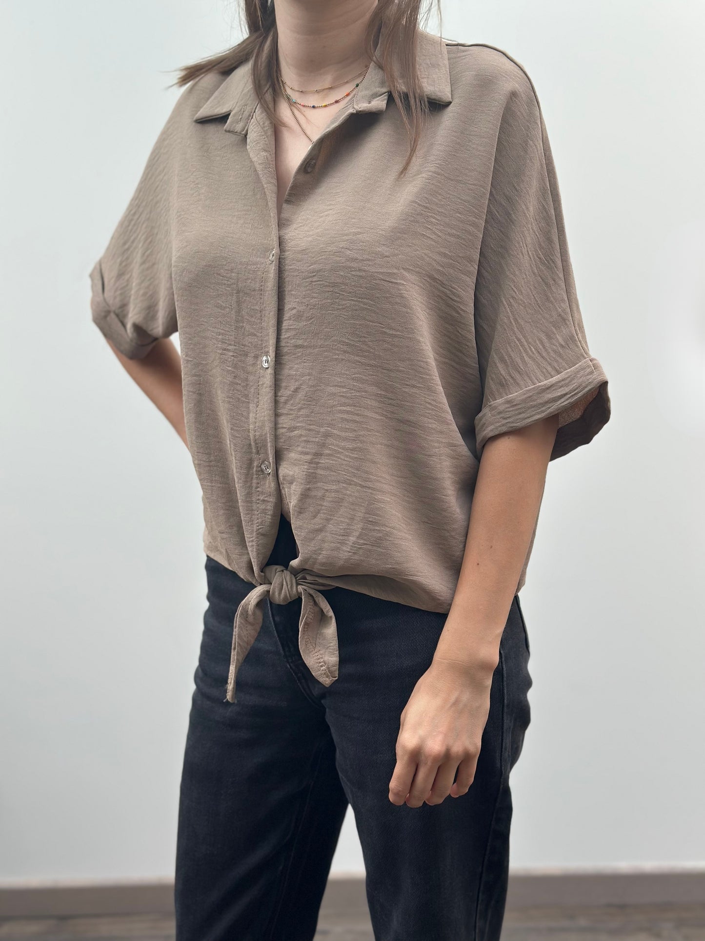 Travi Blouse | Taupe
