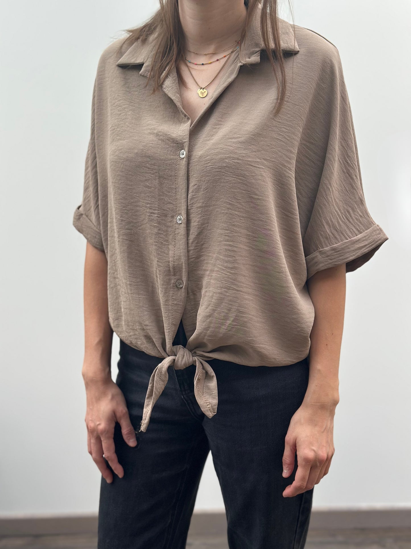 Travi Blouse | Taupe