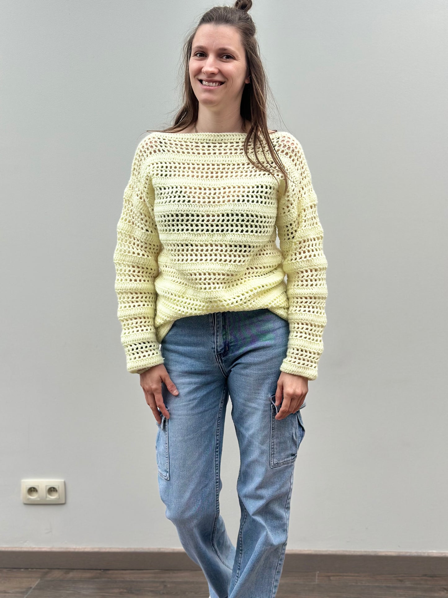 Handmade Sweater | Geel