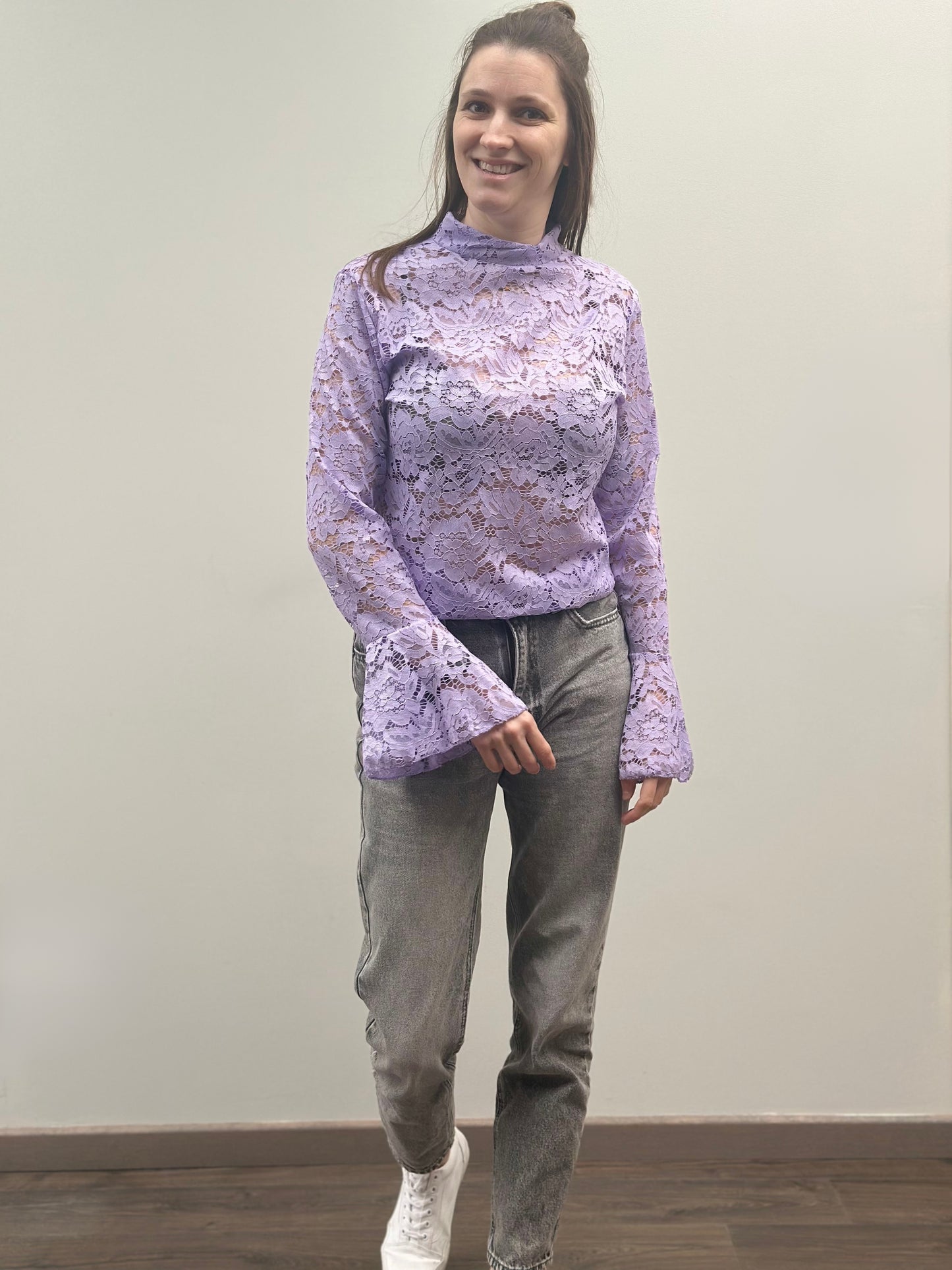 Lace t-shirt | Lila