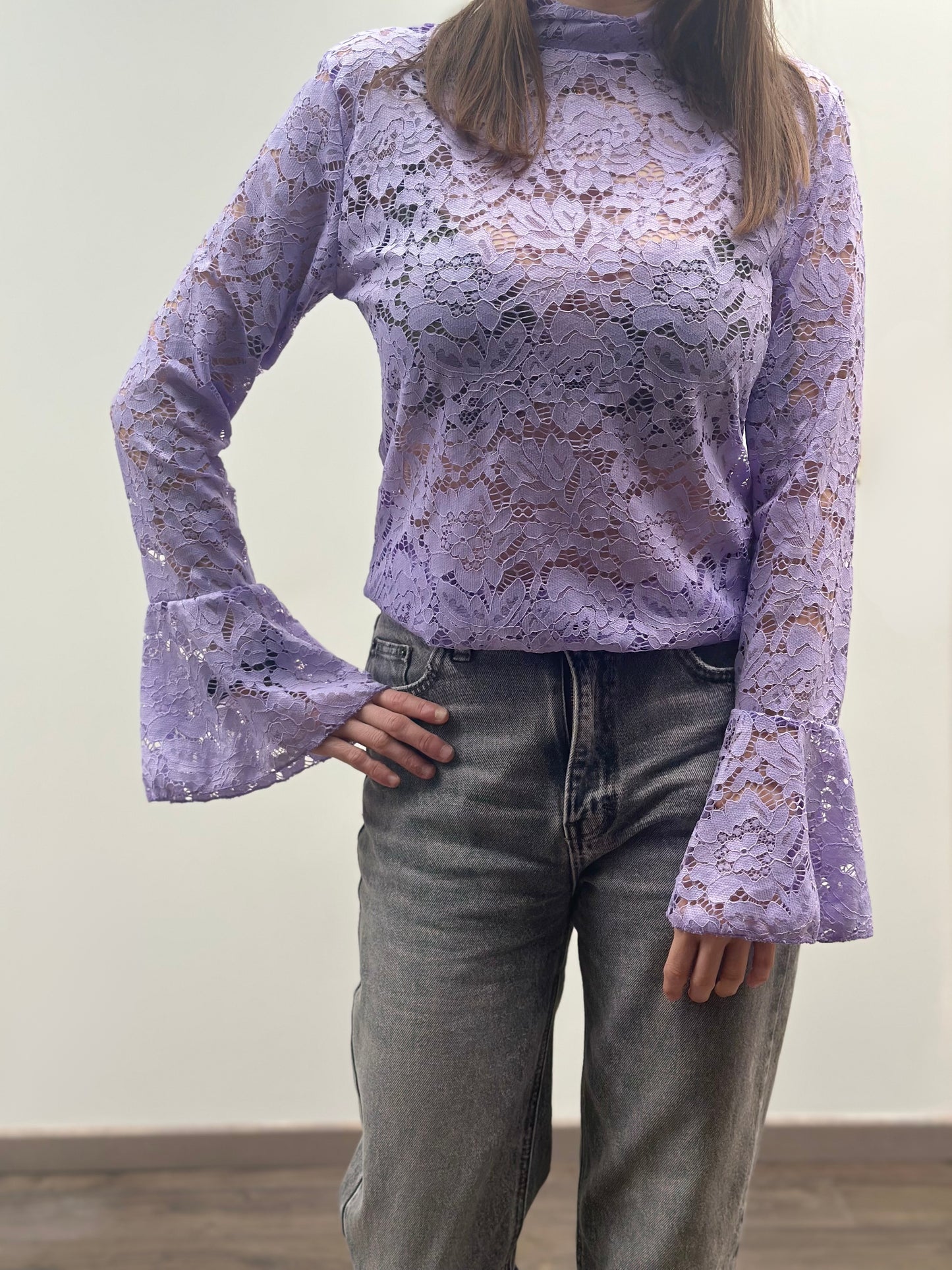Lace t-shirt | Lila