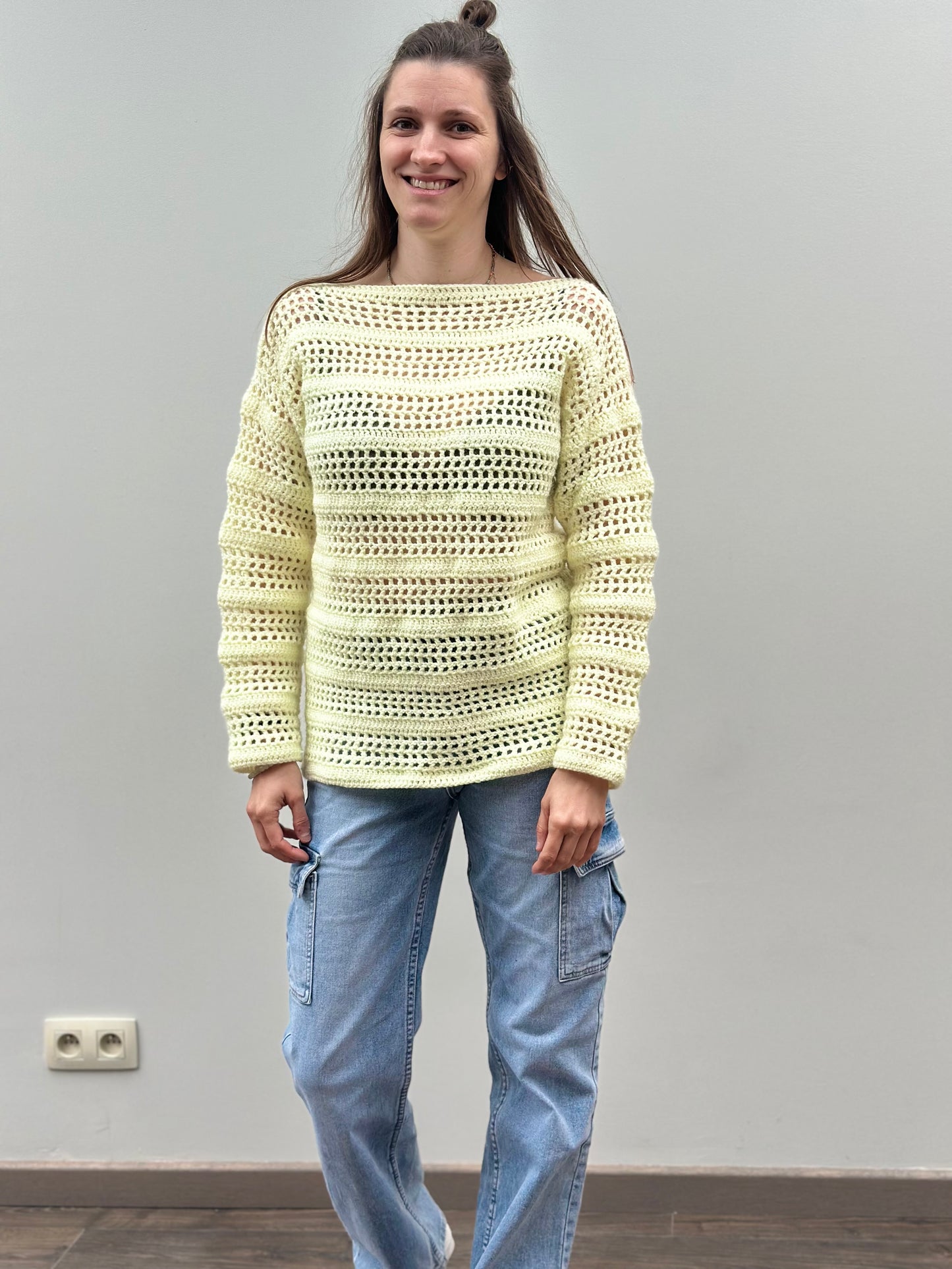 Handmade Sweater | Geel