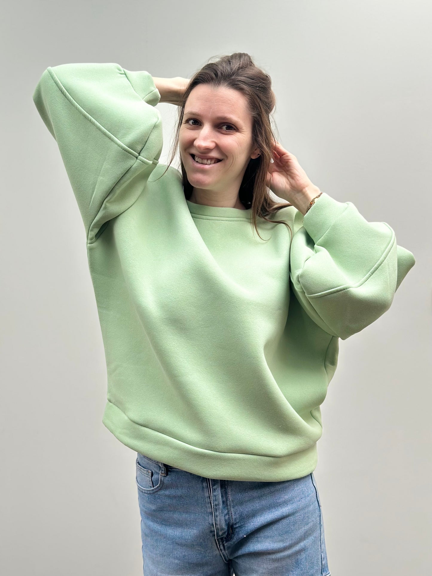 Feli Sweater | Muntgroen