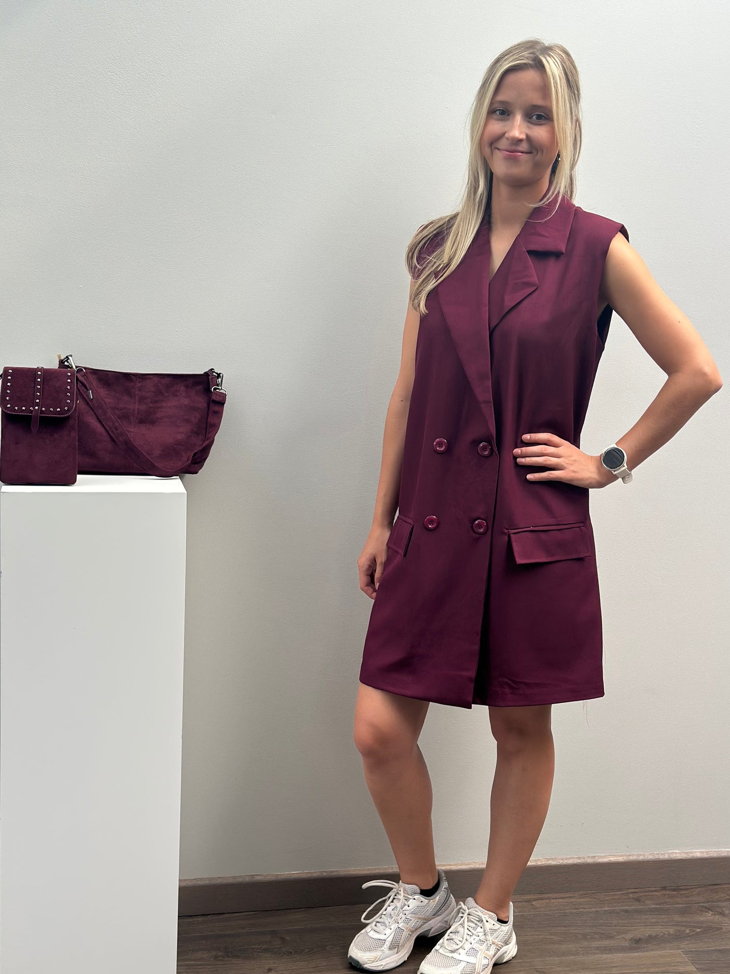Solar dress | Bordeaux