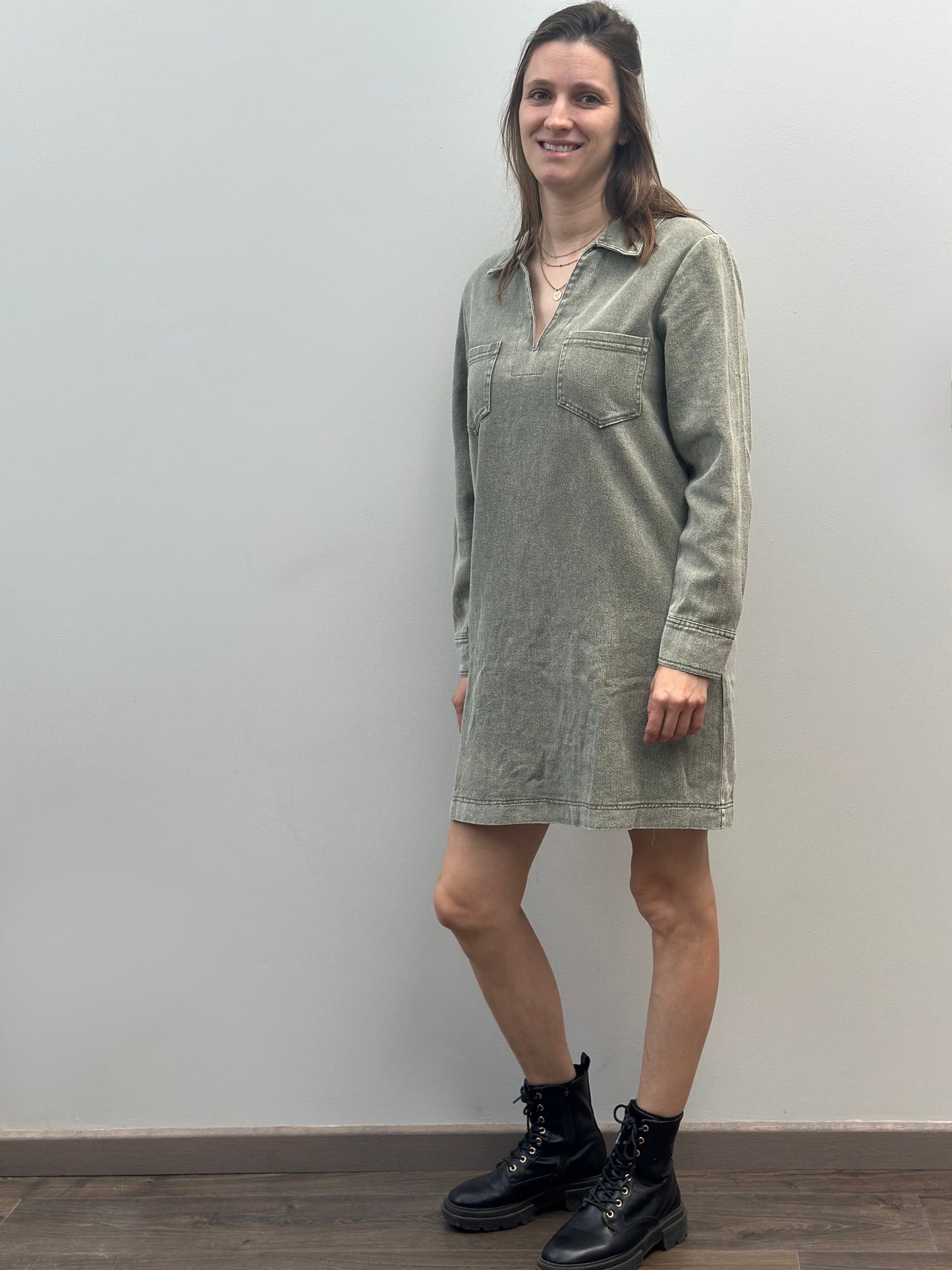 Alix Dress | Kaki