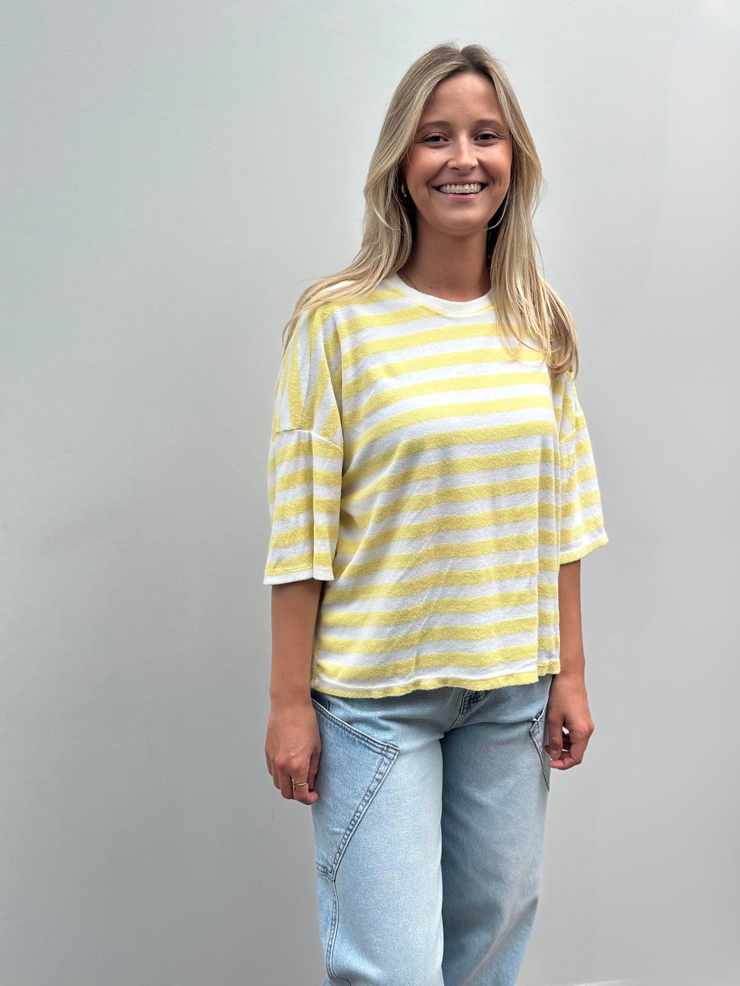 Leni Spons T-shirt | Geel