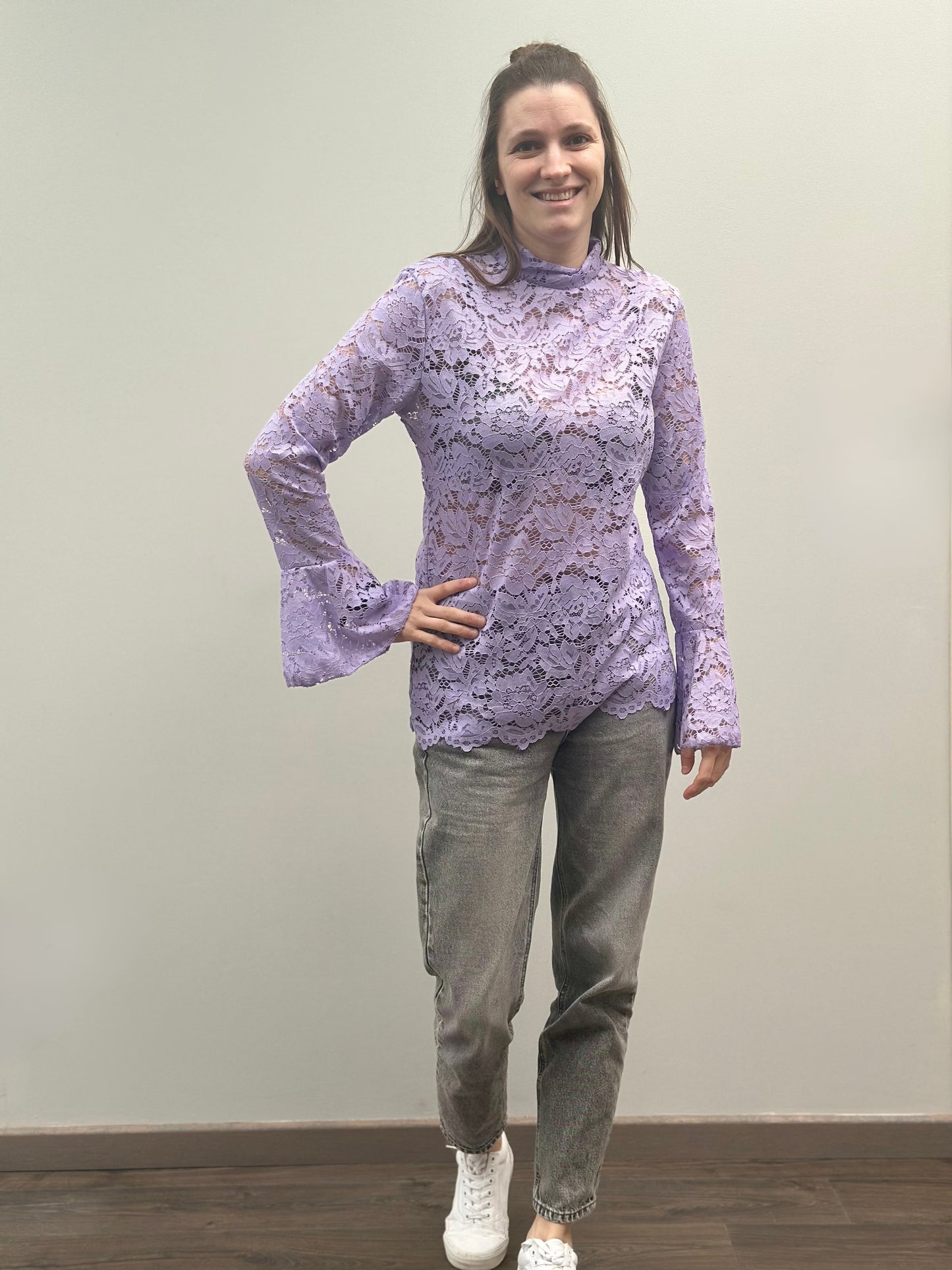 Lace t-shirt | Lila
