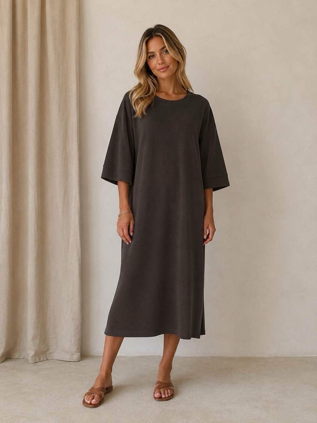 Nela dress | Bruin