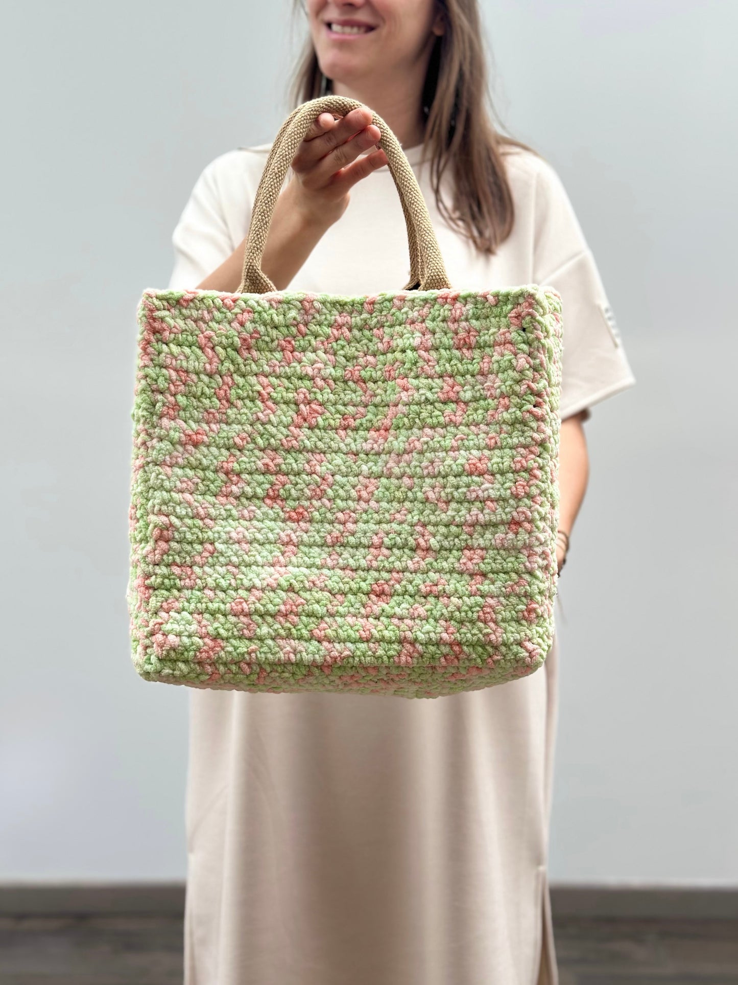Shopping bag | Medium | Spikkel muntgroen