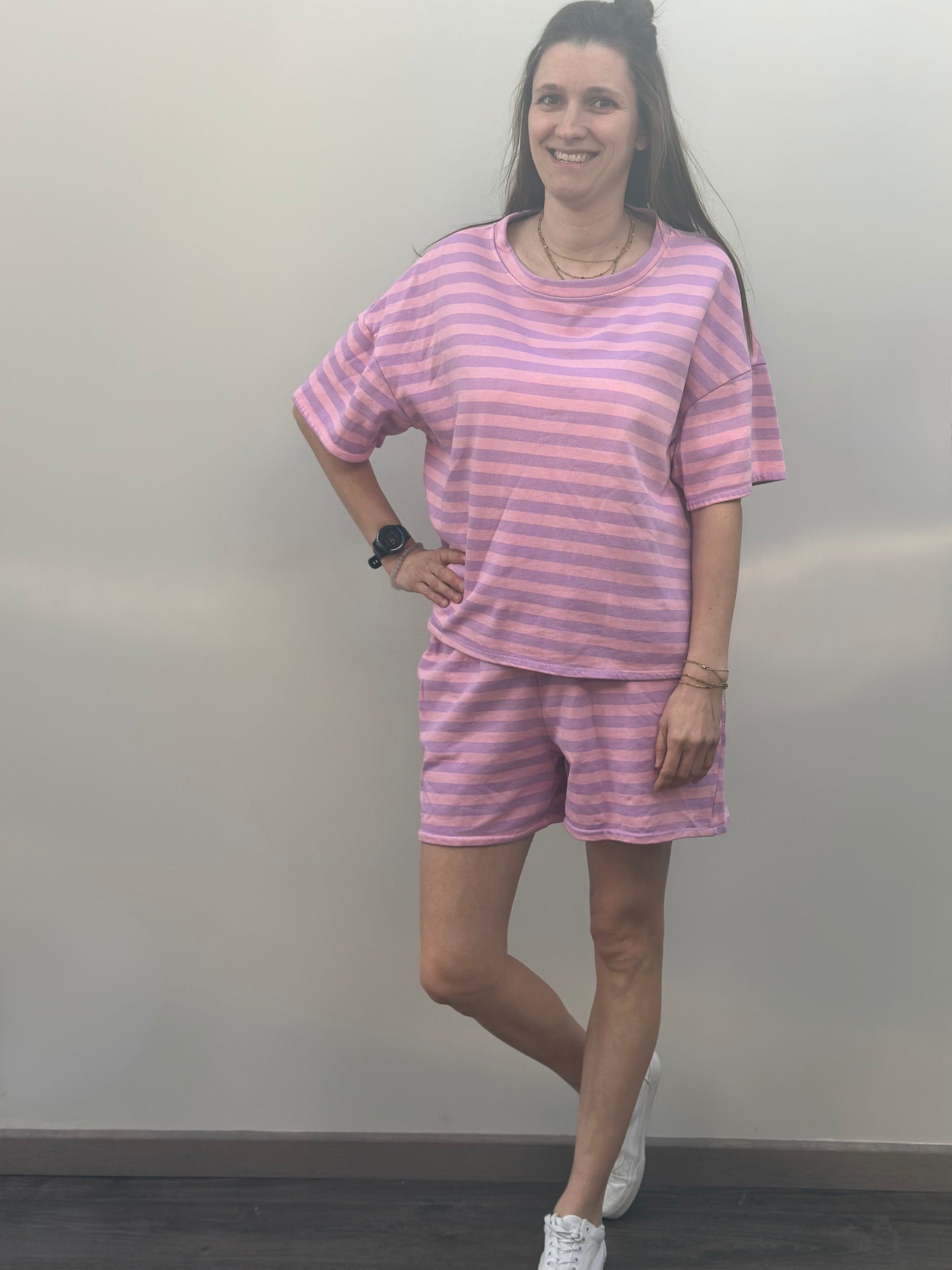 Set Stripe | Short + T-shirt
