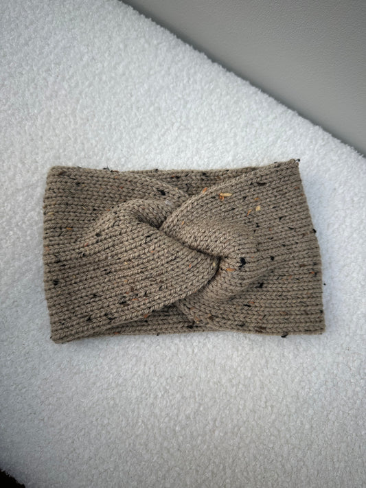 Haarband spikkel beige