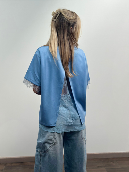 Lea T-shirt | Lichtblauw