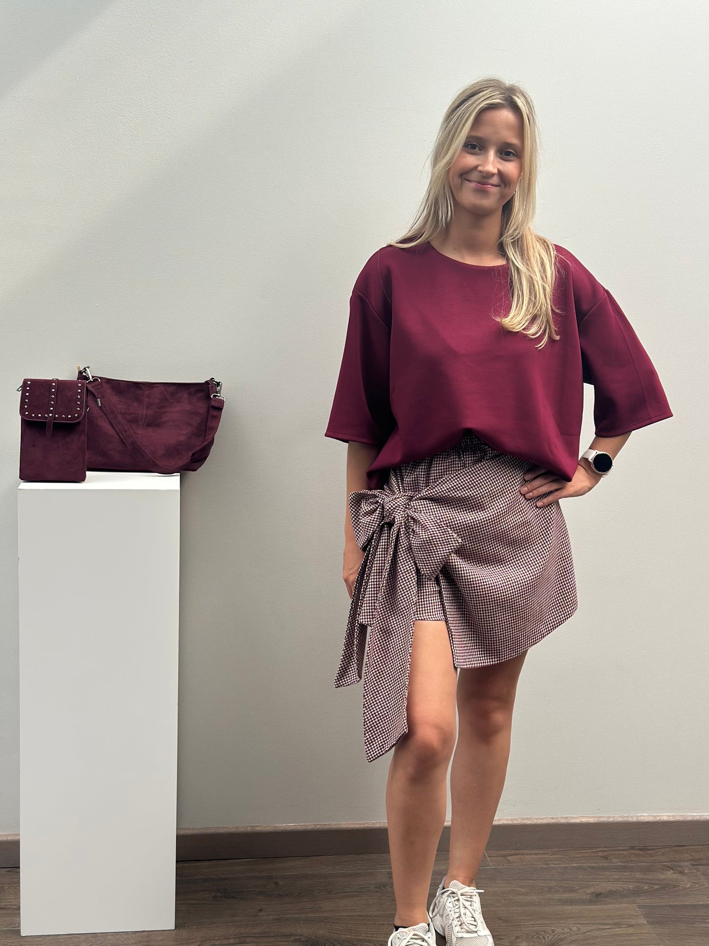 Lexi T-shirt | Bordeaux