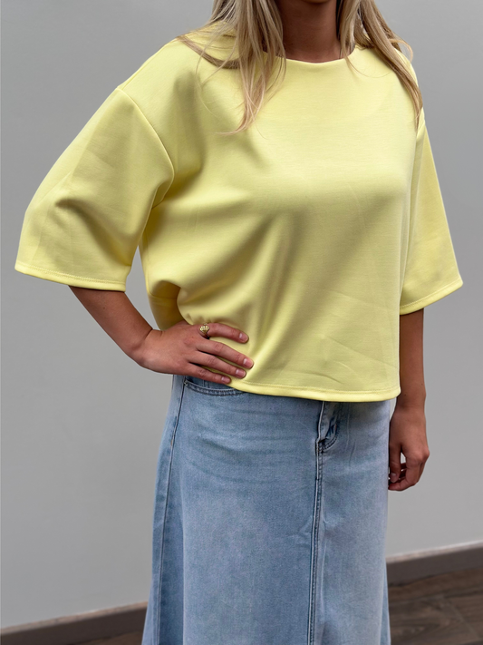 Lexi T-shirt | Geel