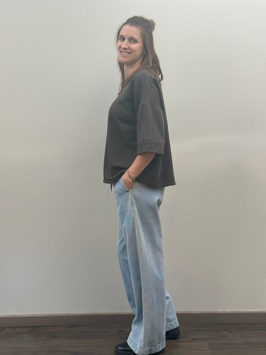 Nell t-shirt | Kaki