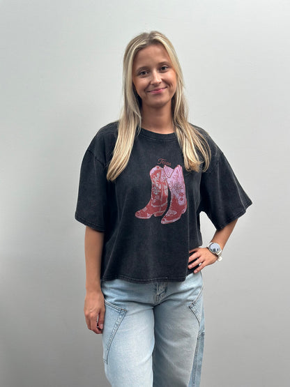 Texas T-shirt | Zwart