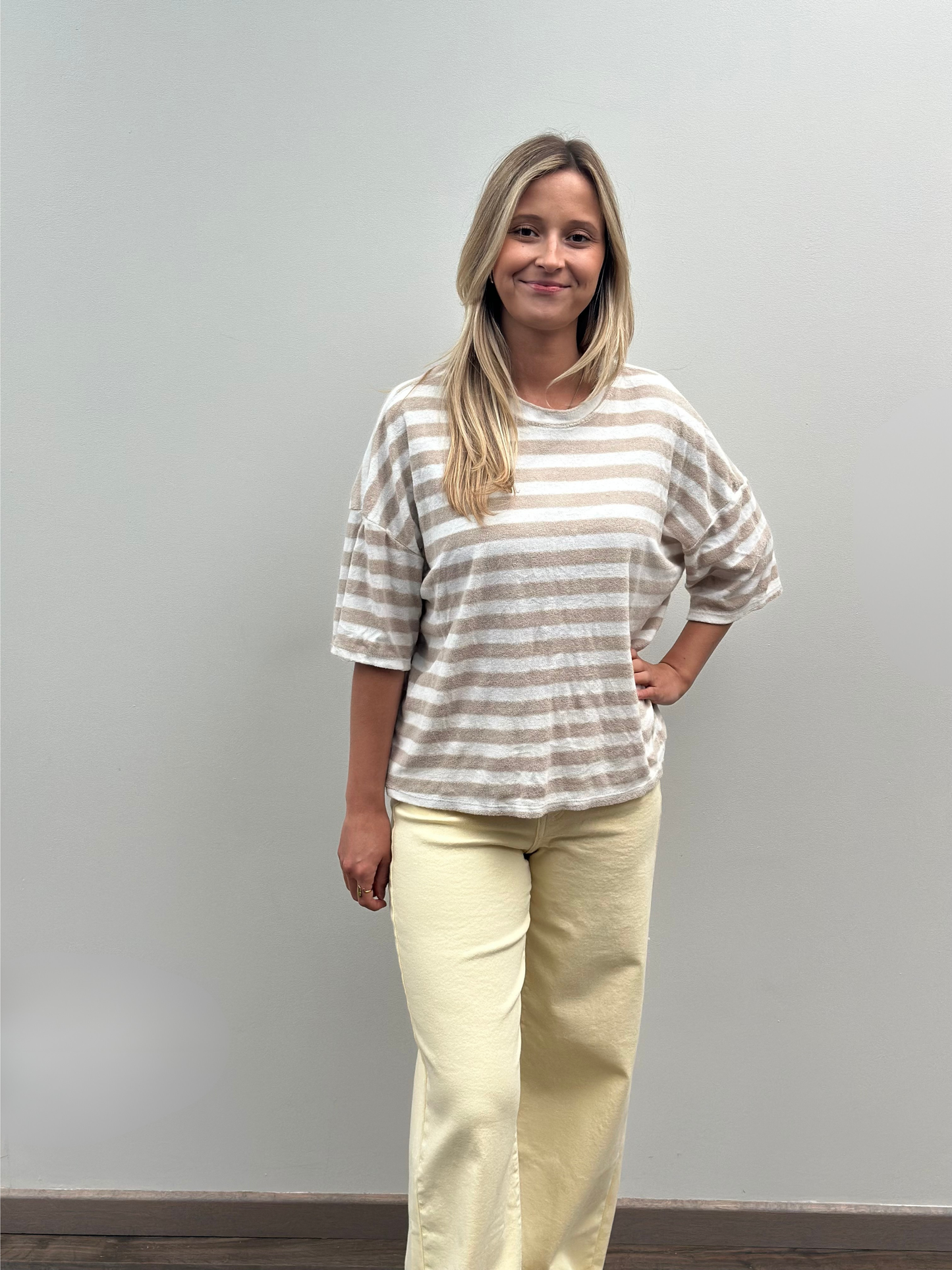 Leni Spons T-shirt | Beige