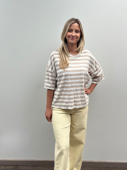 Leni Spons T-shirt | Beige