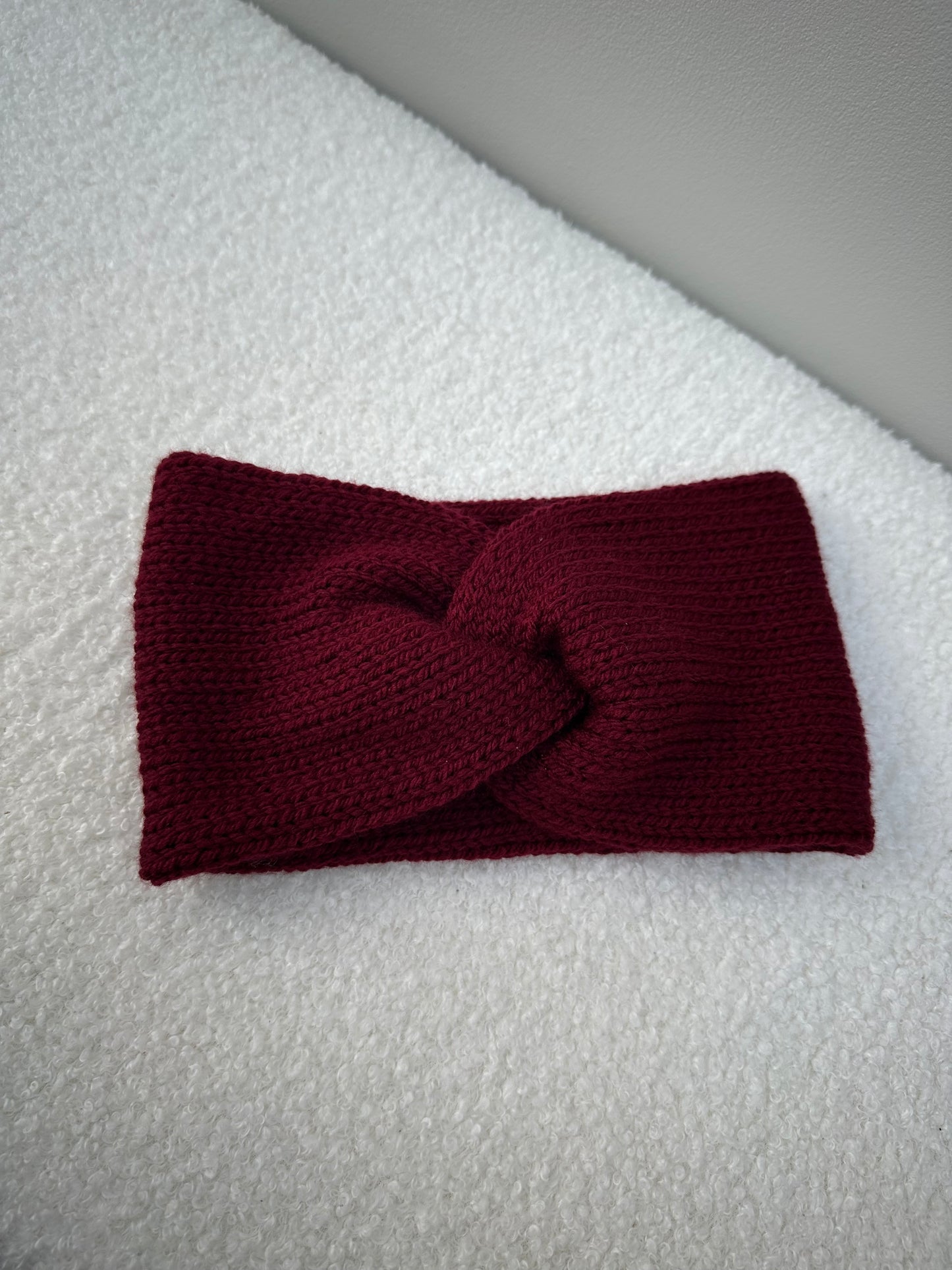 Haarband effen bordeaux