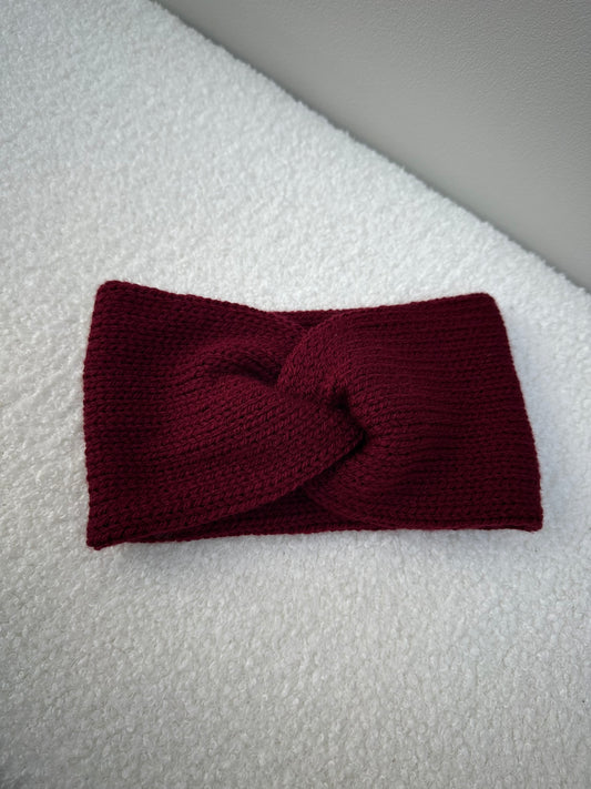 Haarband effen bordeaux
