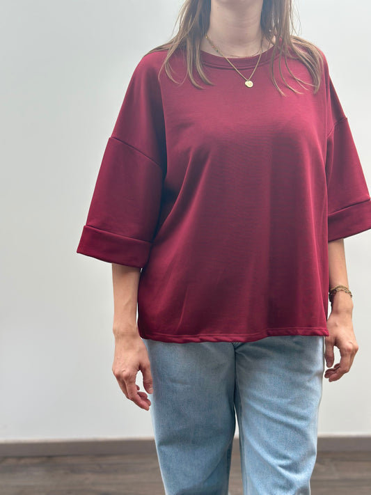 Nell t-shirt | Bordeaux