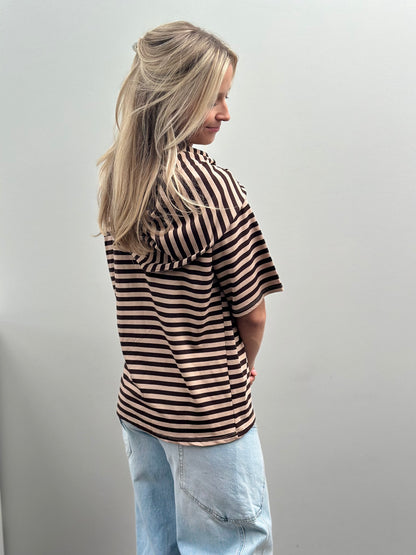 Sari T-shirt | Beige - Bruin