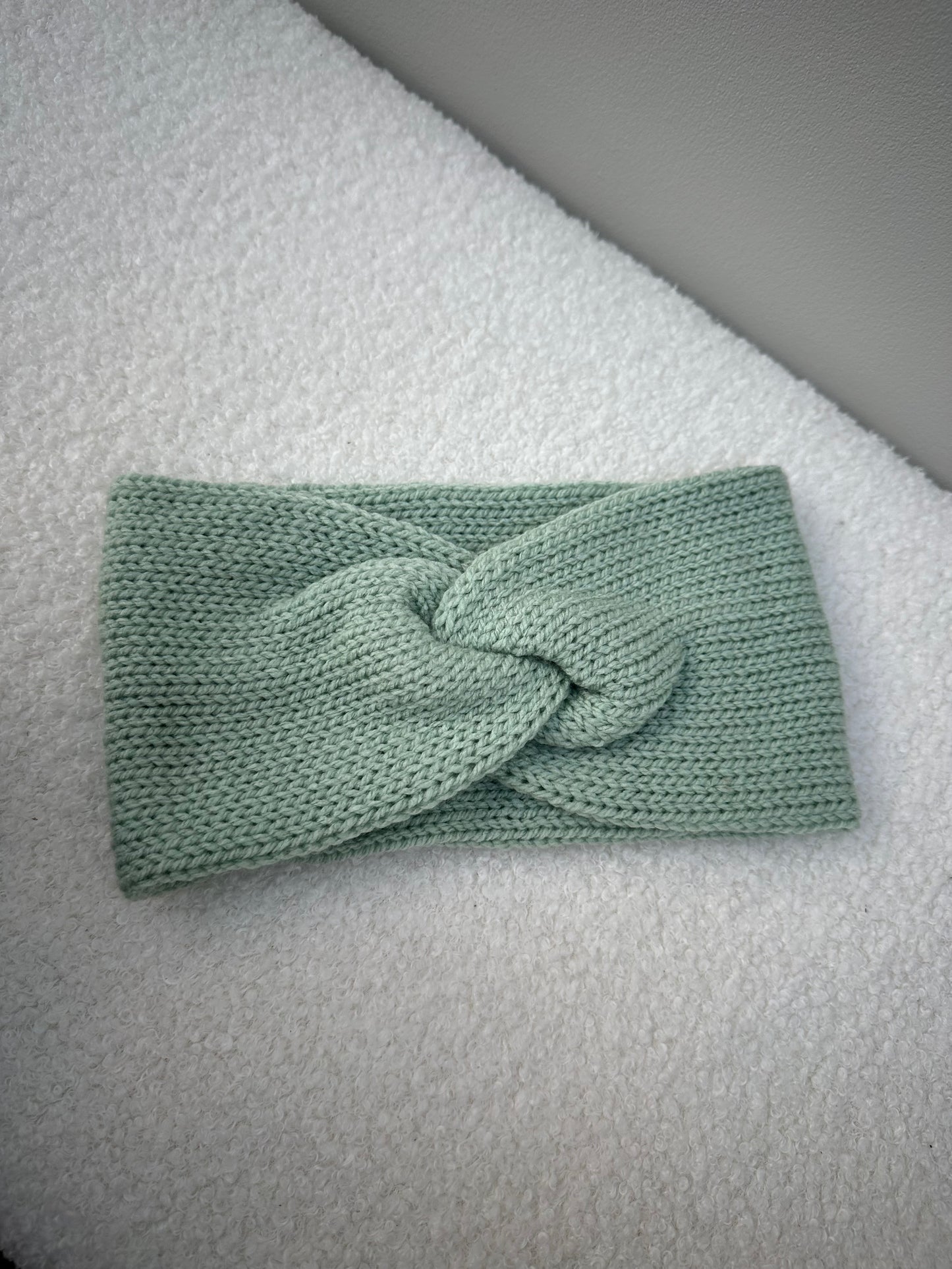 Haarband effen licht groen