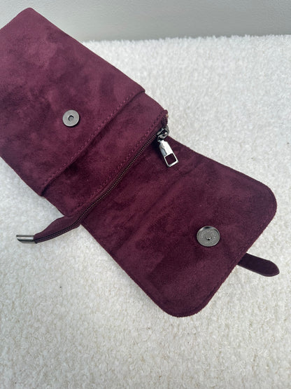 Handtasje Suede Studs | Bordeaux