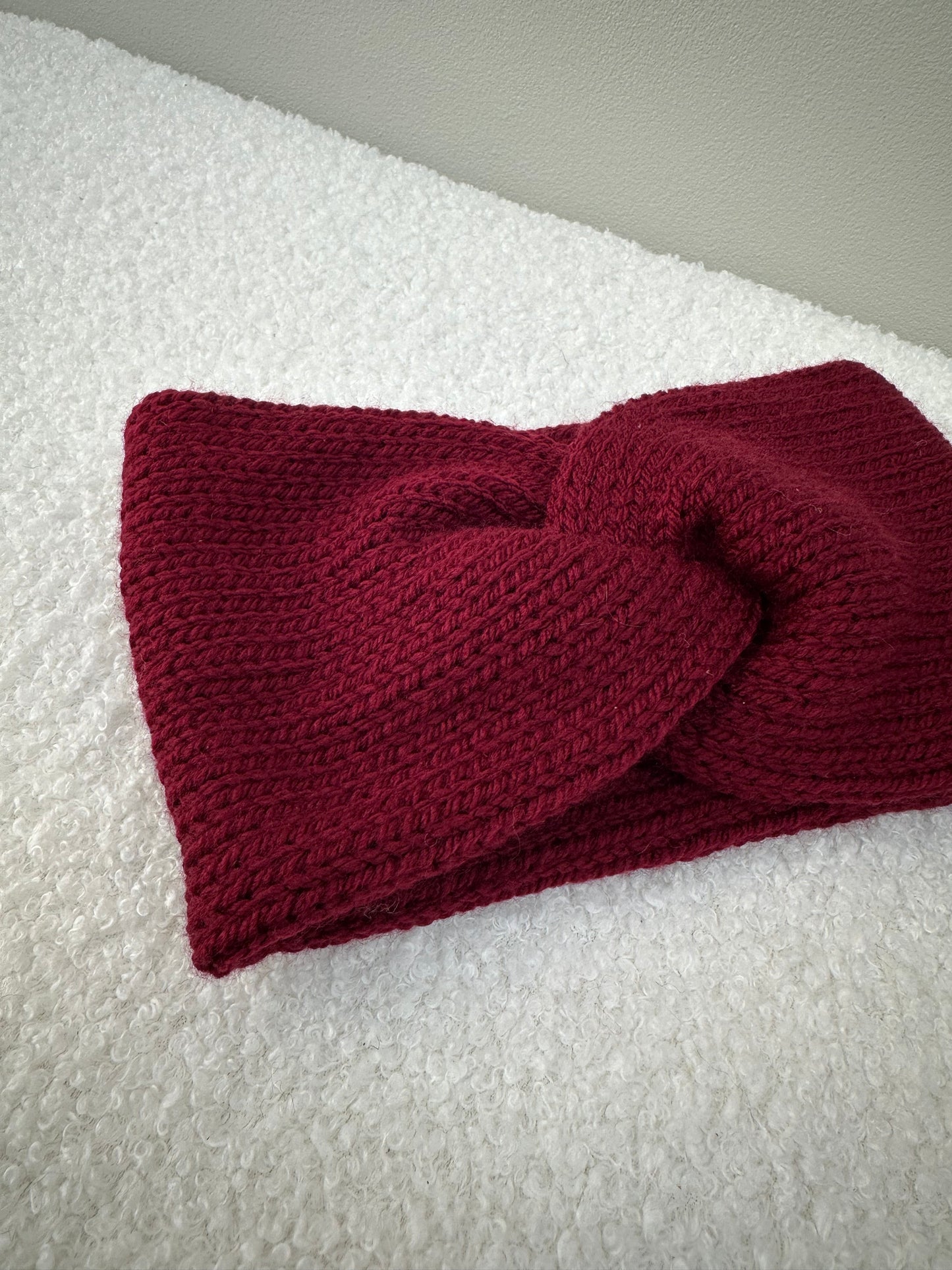 Haarband effen bordeaux
