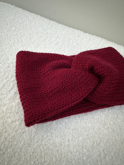 Haarband effen bordeaux