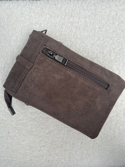 Handtasje Suede Studs | Taupe