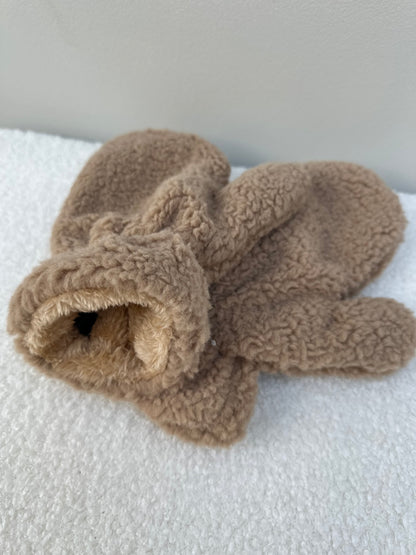 Wanten teddy beige