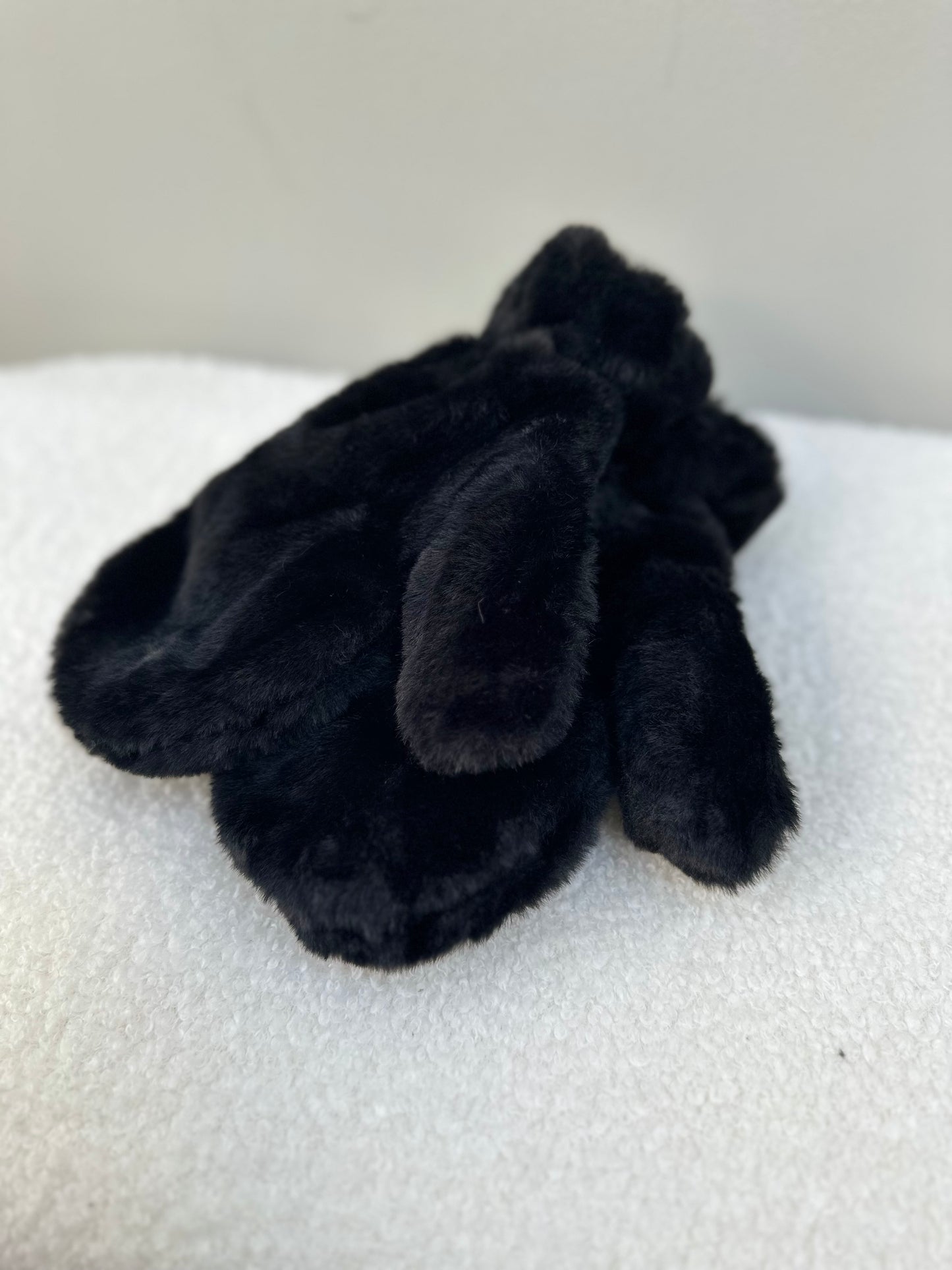 Wanten fluffy zwart