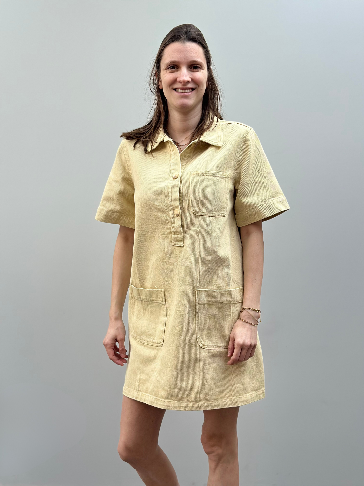 Alexia Dress | Lichtgeel