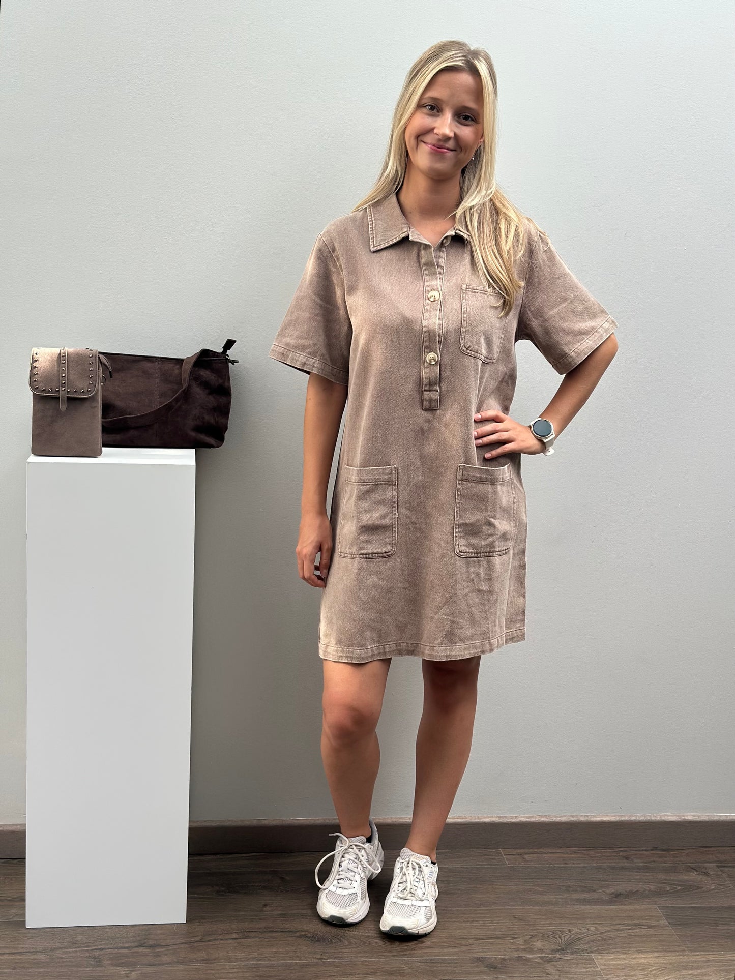 Alexia Dress | Taupe