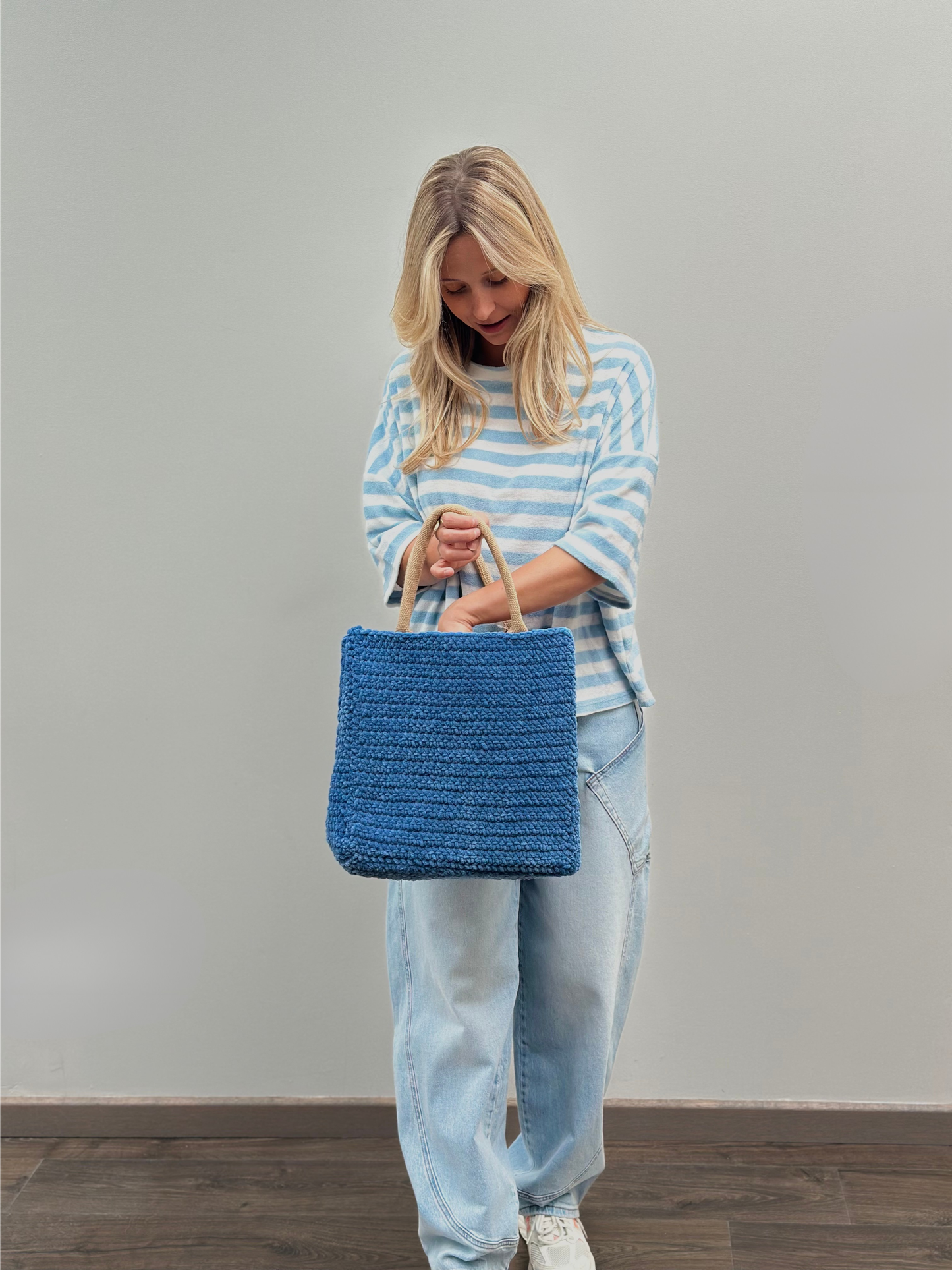 Leni Spons T-shirt | Lichtblauw