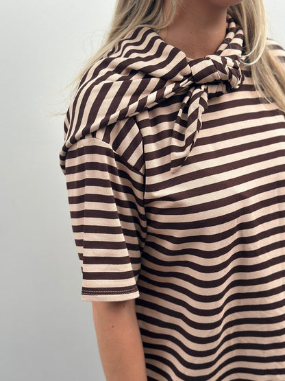 Sari T-shirt | Beige - Bruin