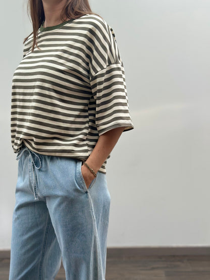 Oti T-shirt | Kaki