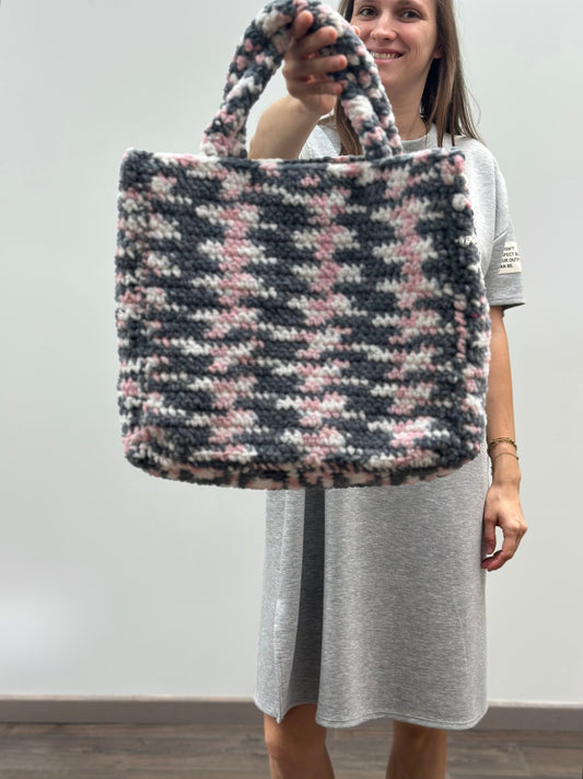 Shopping bag | Medium | Spikkel Grijs