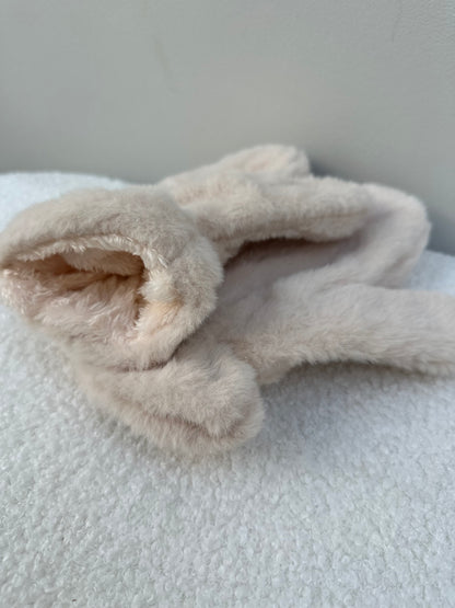 Wanten fluffy lichtbeige