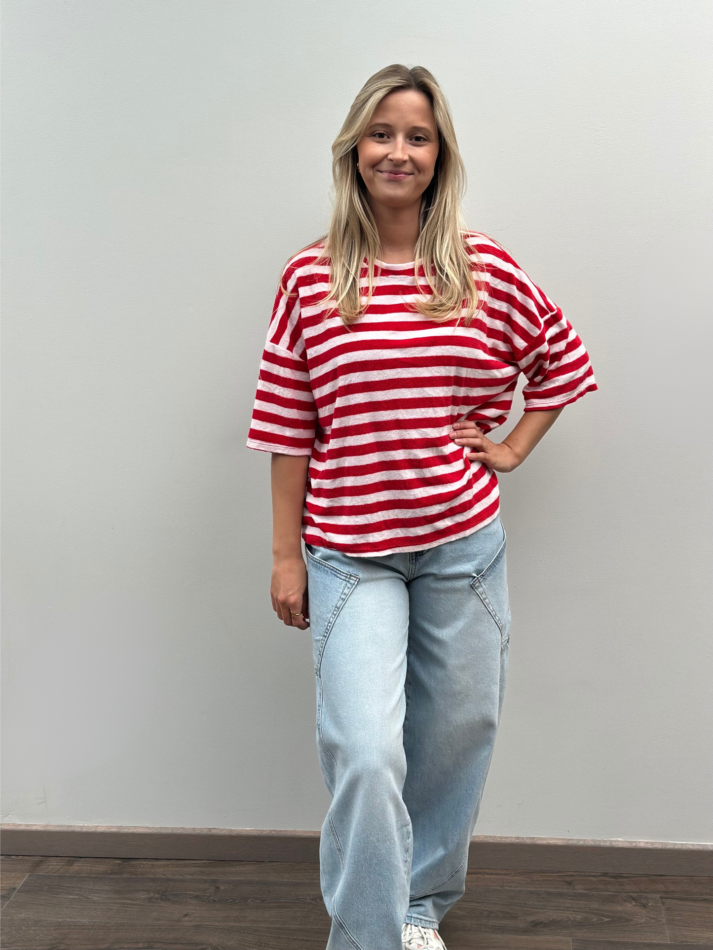 Leni Spons T-shirt | Rood