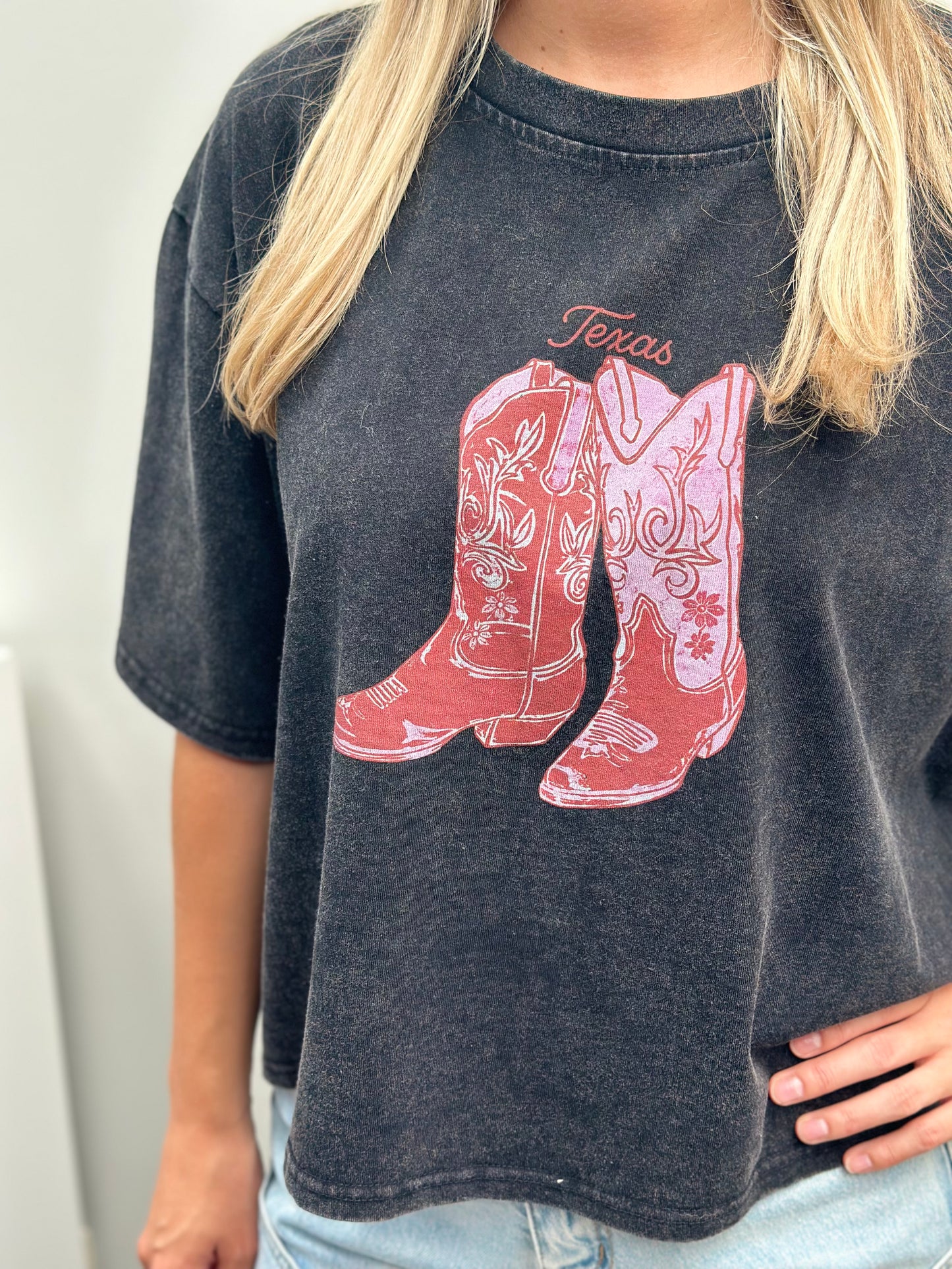 Texas T-shirt | Zwart
