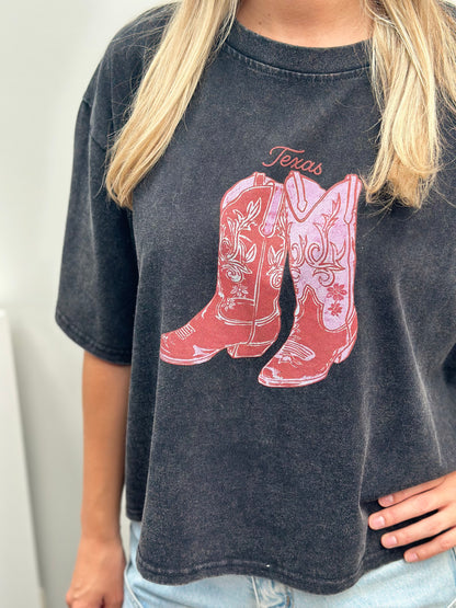 Texas T-shirt | Zwart