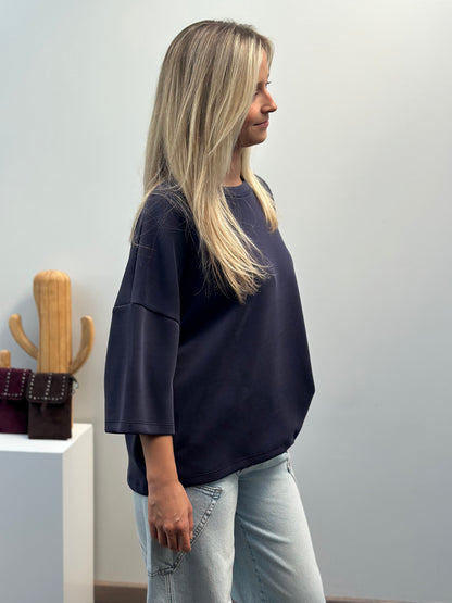 Basic t-shirt | Donkerblauw